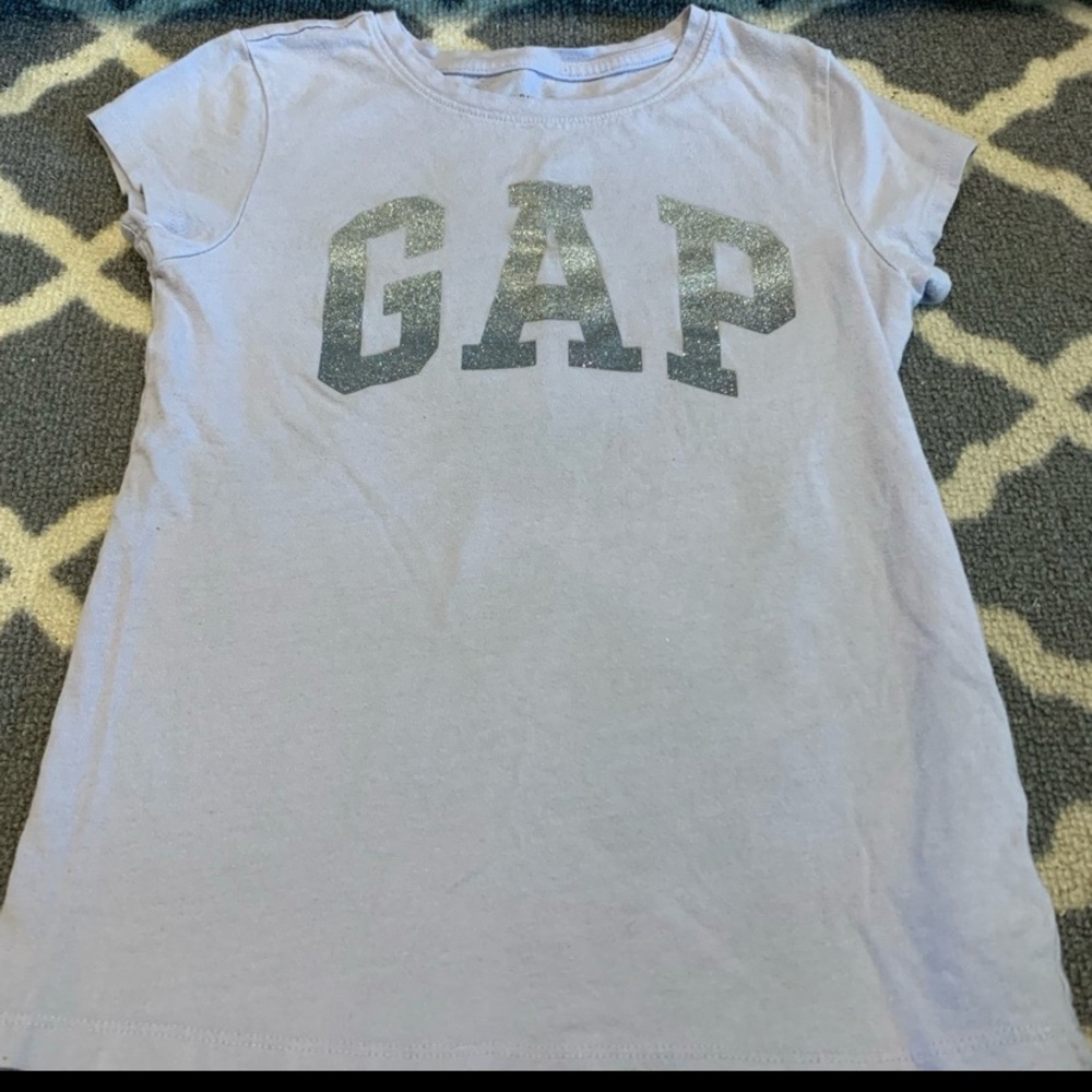 Gap girls glitter short sleeved shirt size 8